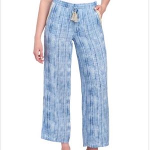 Melissa Paige Stripe Split Wide Leg Pant NWT